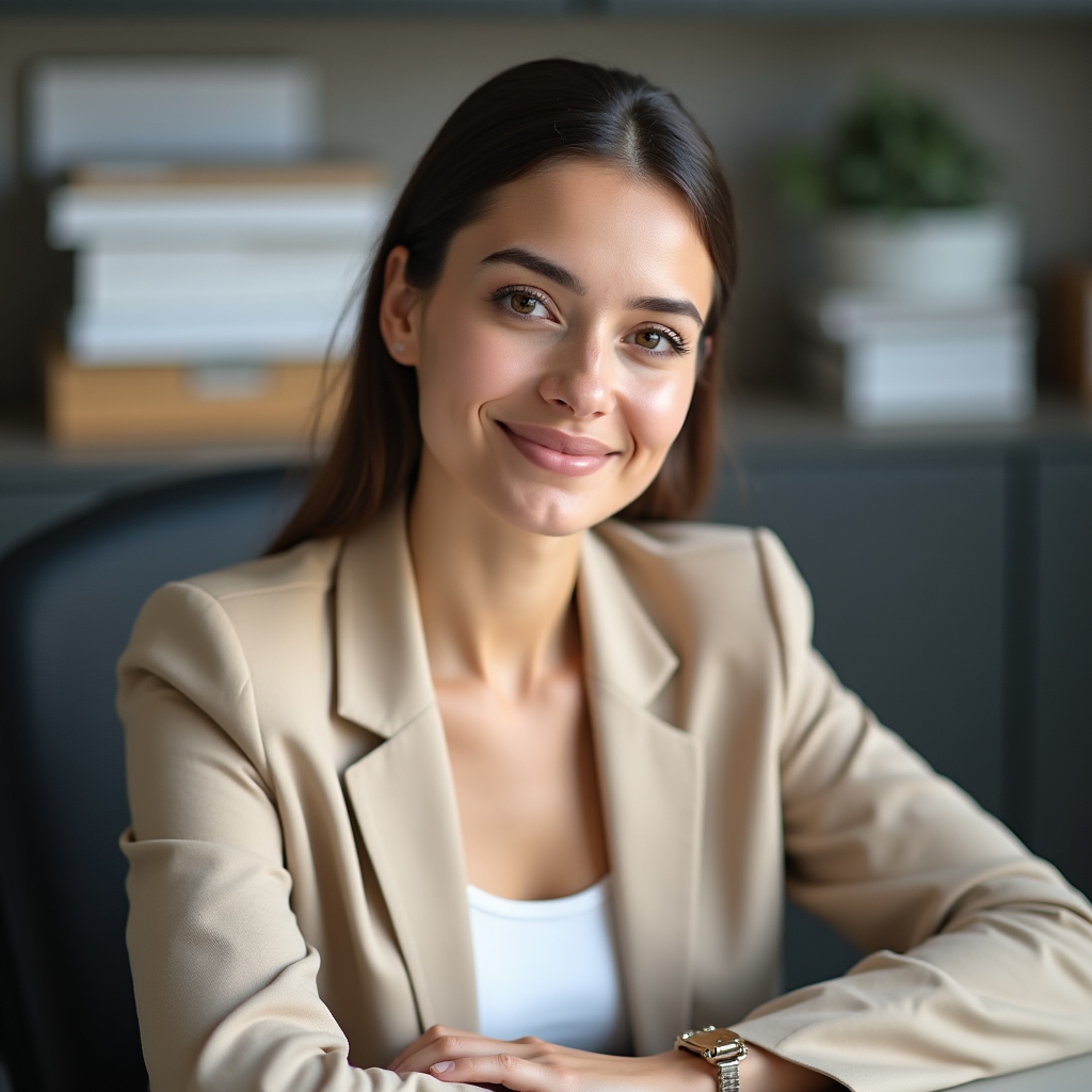 Portrait of a customs documentation specialist reviewing paperwork at a desk